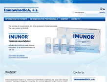 Tablet Screenshot of imunomedica.cz